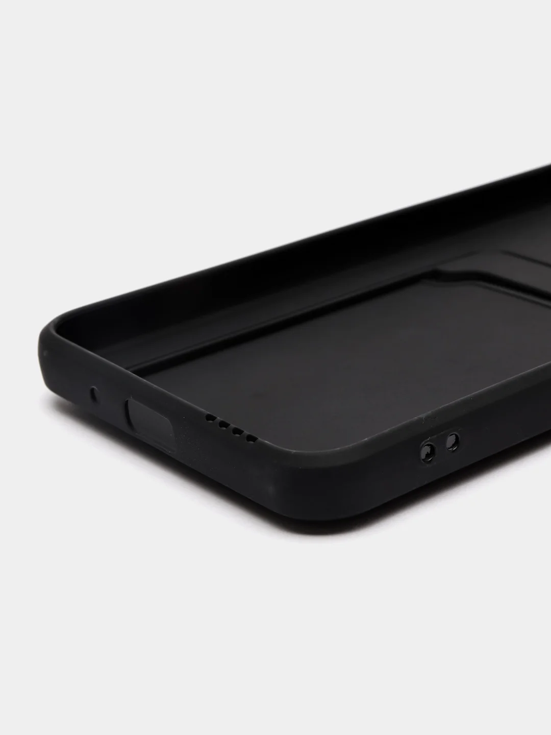 Черный силиконовый чехол Xiaomi Redmi 9C 10A Сяоми Редми 9С 10А, с карманом для карт, прозрачный