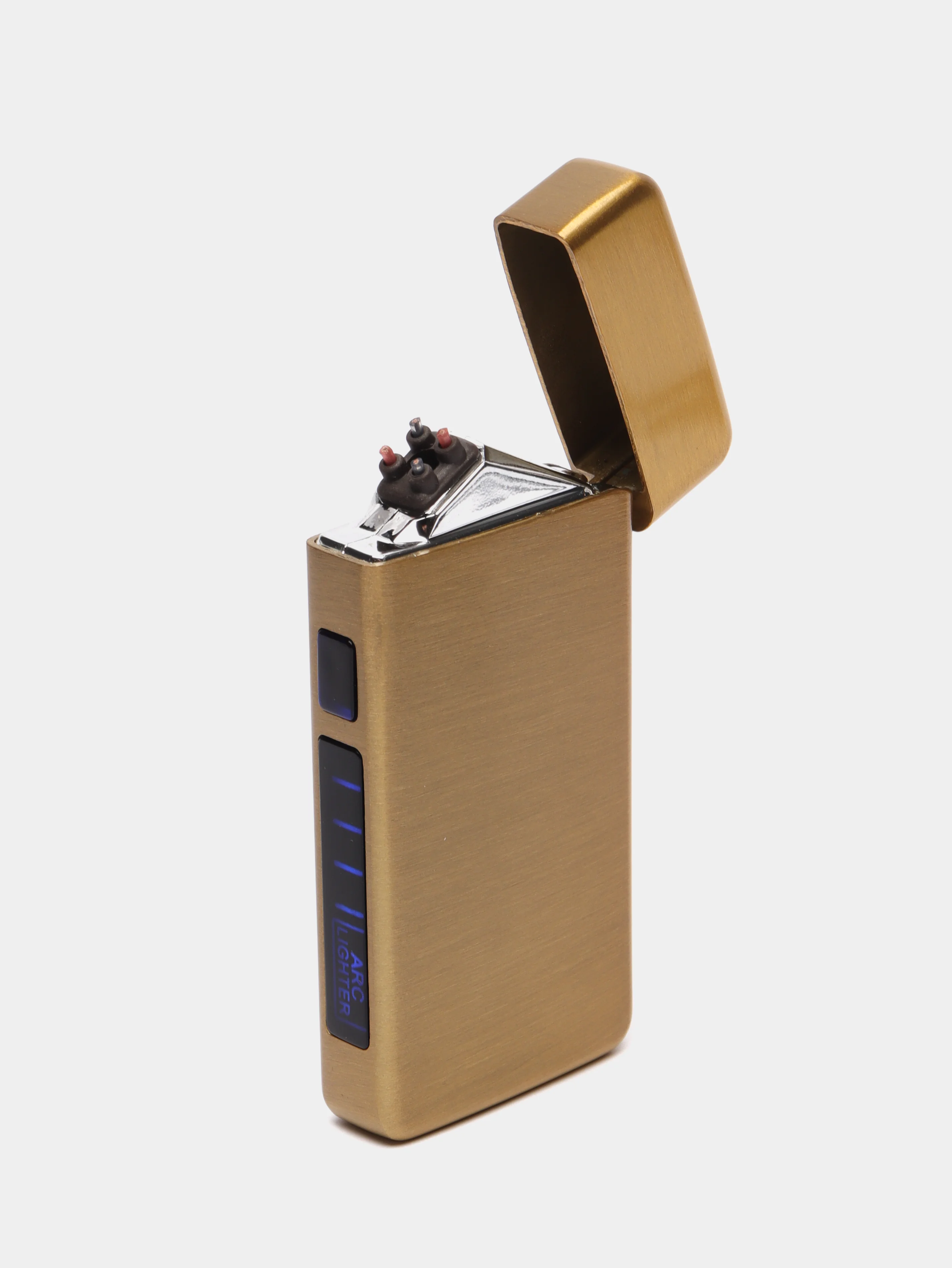 Золотой электронная зажигалка с USB зарядкой