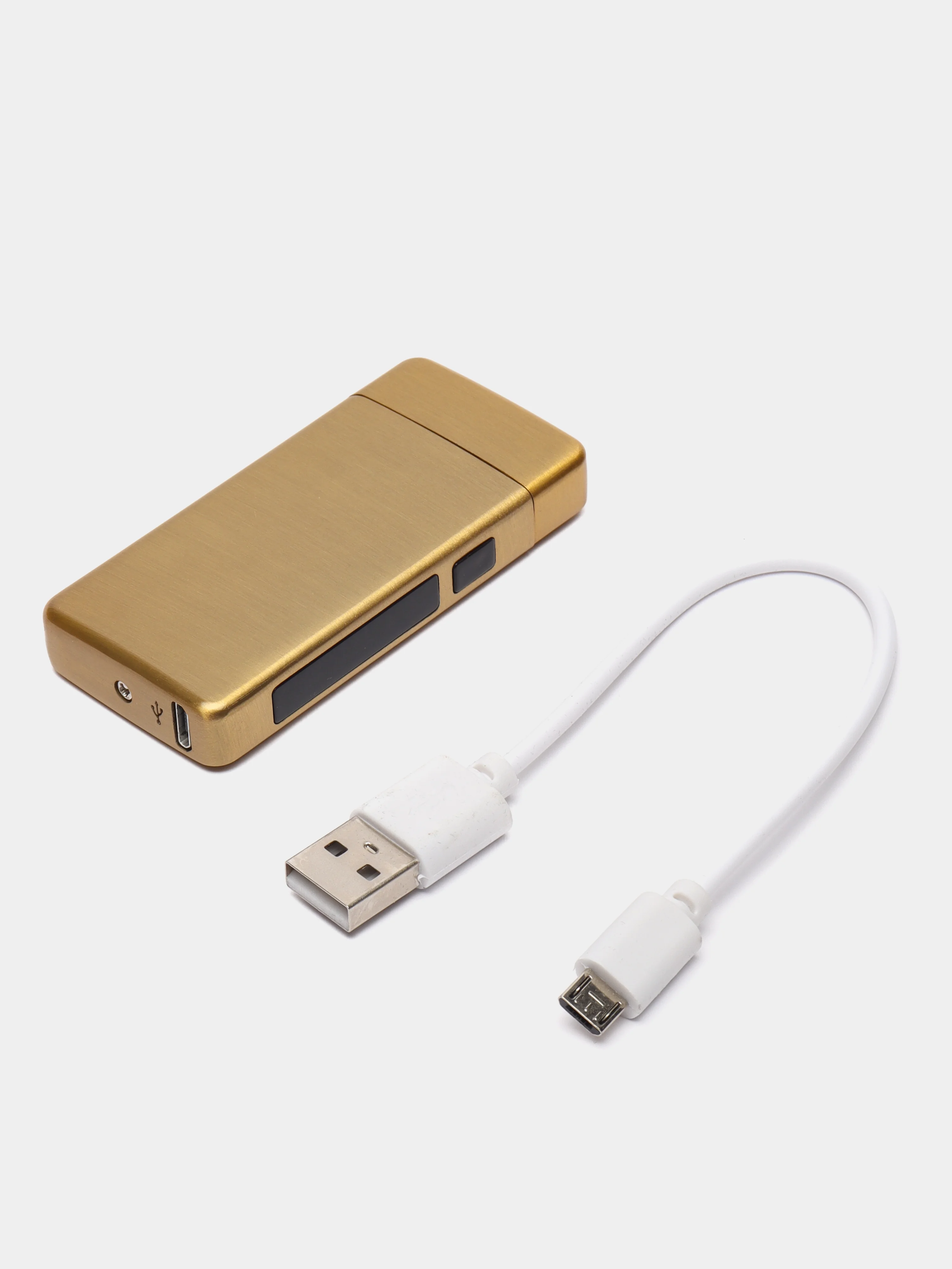 Золотой электронная зажигалка с USB зарядкой