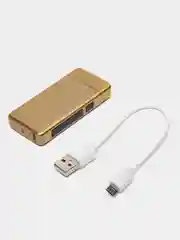 Золотой электронная зажигалка с USB зарядкой