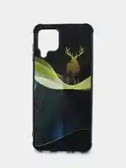 Коралловый меланж чехол для Samsung A22 (самсунг), силиконовый, с принтом