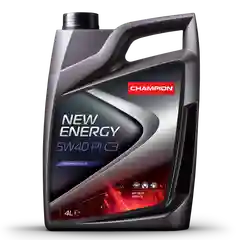Автомобильное моторное масло CHAMPION NEW ENERGY 5W40 PI C3, синтетическое, 4 литра