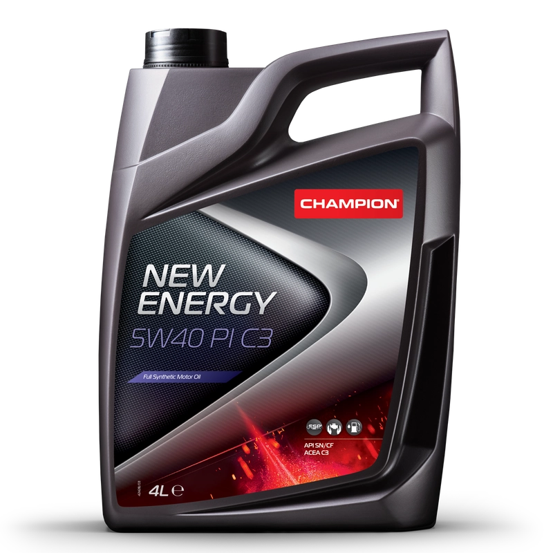 Автомобильное моторное масло CHAMPION NEW ENERGY 5W40 PI C3, синтетическое, 4 литра