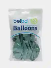Зеленый воздушные шары Belbal "Хром", 14", 36 см, 12 штук