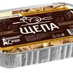 Щепа для копчения ПТИЦЫ, Яблоня и Бук с Мятой, в лотке 1,27л