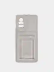 Прозрачный чехол для Huawei Nova 8 (Хуавей Нова 8), прозрачный, с карманом для карты