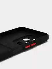 Черный чехол Infinix NOTE 12 2023 NOTE 12 PRO 4G Ноут 12 Про с карманом для карт, прозрачный