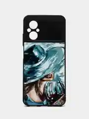 Серый меланж чехол с рисунком на Xiaomi Poco M5 и Poco M4 5G (Сяоми Поко М5 и Поко М4 5G)