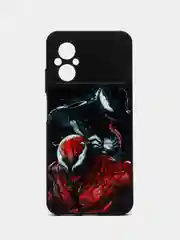 Багровый чехол с рисунком на Xiaomi Poco M5 и Poco M4 5G (Сяоми Поко М5 и Поко М4 5G)