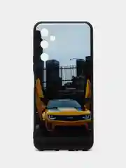 Золотой чехол с рисунком на Tecno Pova Neo 2 (Текно Пова Нео 2)