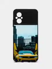 Золотой чехол с рисунком на Xiaomi Poco M5 и Poco M4 5G (Сяоми Поко М5 и Поко М4 5G)