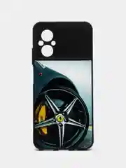 Серебряный чехол с рисунком на Xiaomi Poco M5 и Poco M4 5G (Сяоми Поко М5 и Поко М4 5G)