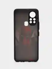 Тёмно-серый чехол с ярким рисунком на Infinix HOT 11S NFC (Инфиникс ХОТ 11С НФС)