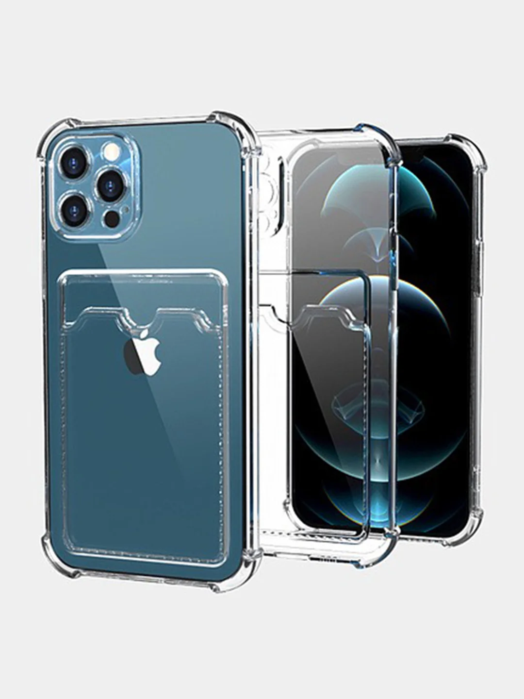 Оранжевый чехол с карманом для карт iPhone XR, 11, 12, 13, 14, 15, Pro, Pro Max, Plus, 7, 8, айфон