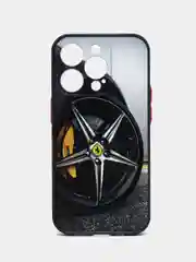Серебряный чехол с ярким рисунком на Apple iPhone 14 Pro (Айфон 14 Про)