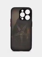 Серебряный чехол с ярким рисунком на Apple iPhone 14 Pro (Айфон 14 Про)