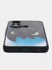 Угольный чехол с ярким рисунком на Infinix HOT 11S NFC (Инфиникс ХОТ 11С НФС)