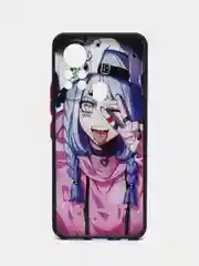 Сиреневый чехол с ярким рисунком на Infinix HOT 11S NFC (Инфиникс ХОТ 11С НФС)
