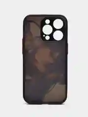 Фиолетовый чехол с ярким рисунком на Apple iPhone 14 Pro (Айфон 14 Про)