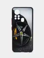 Серебряный чехол с ярким рисунком на Infinix HOT 11S NFC (Инфиникс ХОТ 11С НФС)