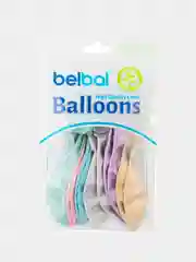 Разноцветный воздушные шары Belbal "Хром", 14", 36 см, 12 штук