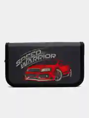 Пенал ЮНЛАНДИЯ, 3 отделения, полиэстер, 19х11 см, Speed warrior, 271031