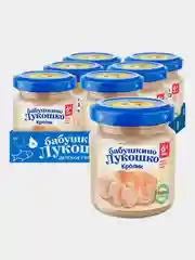 Пюре мясное Бабушкино Лукошко "Кролик", с 6-ти месяцев, 100 г, 6 штук в упаковке
