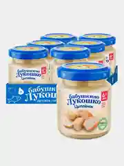 Пюре мясное Бабушкино Лукошко Цыплёнок с 6-ти месяцев , 100 г , уп 6 шт