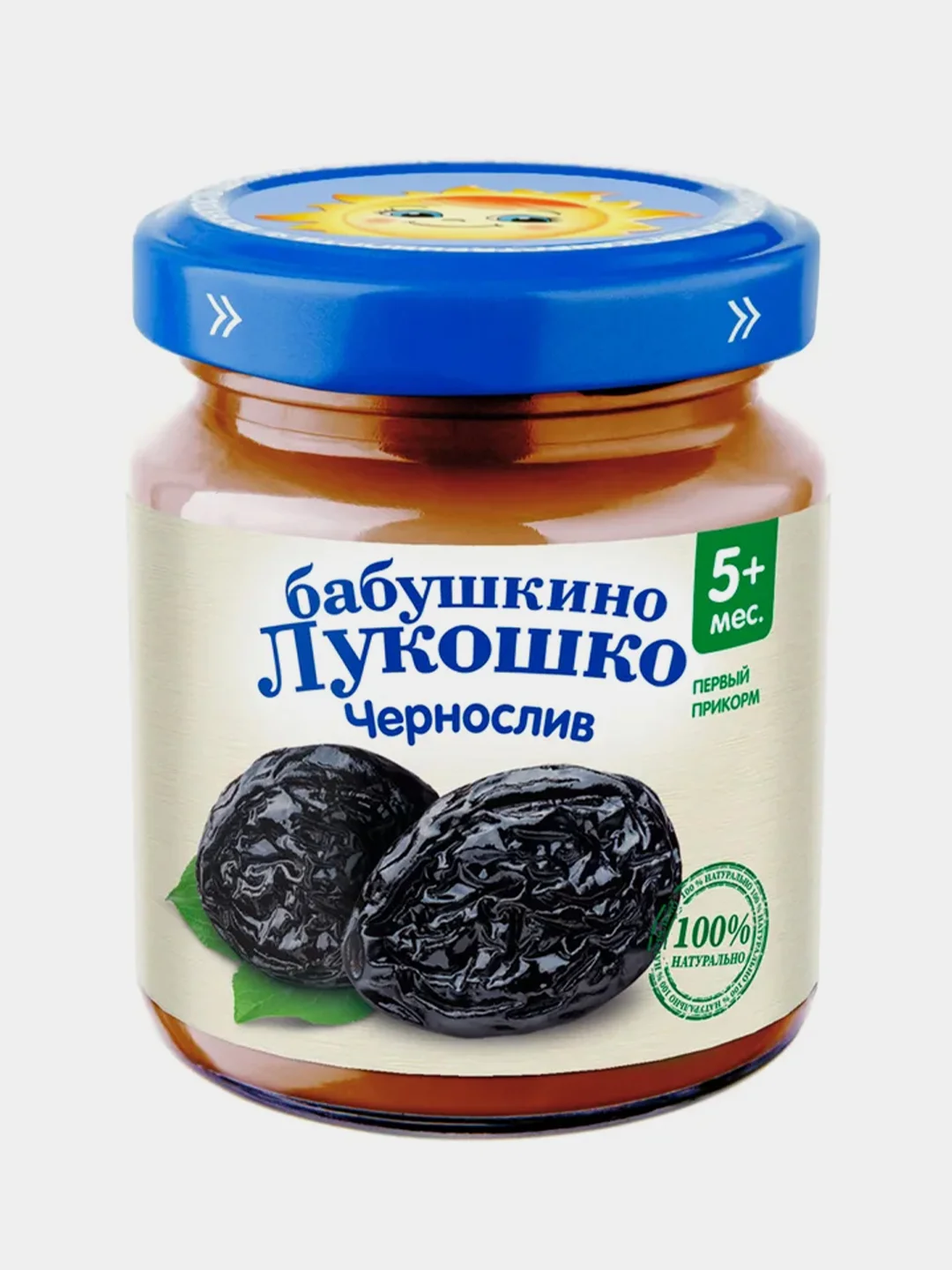 Пюре фруктовое Бабушкино Лукошко Чернослив с 5-ти месяцев , 100 г , уп 6 шт