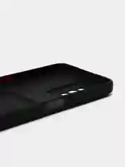 Черный силиконовый чехол для Realme C31 (Реалми С31), с карманом для карт, прозрачный