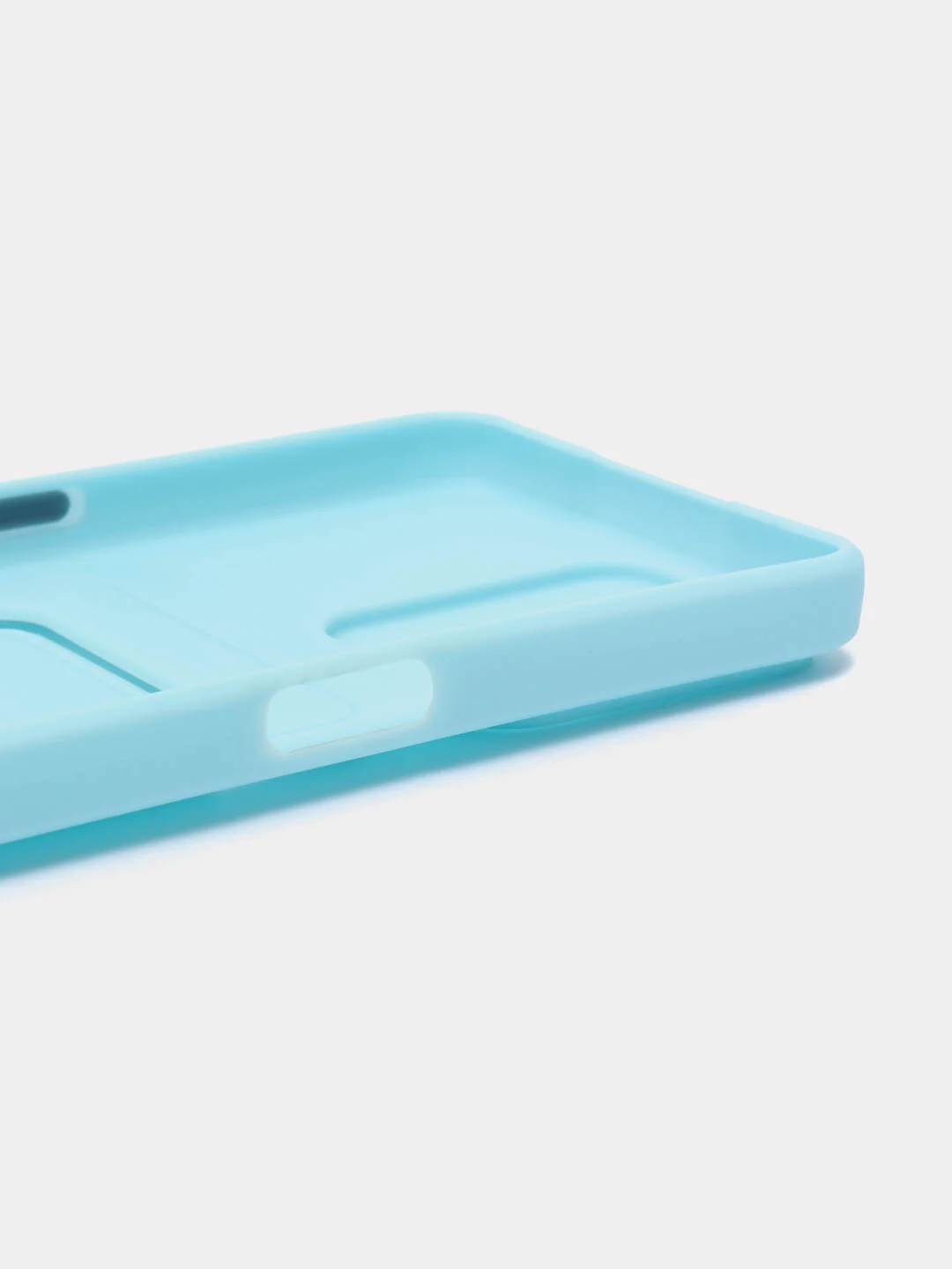 Ледяной силиконовый чехол для Realme C31 (Реалми С31), с карманом для карт, прозрачный