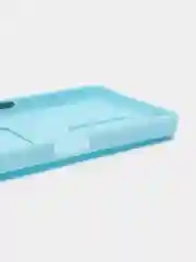 Ледяной силиконовый чехол для Realme C31 (Реалми С31), с карманом для карт, прозрачный