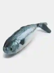 Синий мягкая игрушка для кошек в форме рыбы, с кошачьей мятой