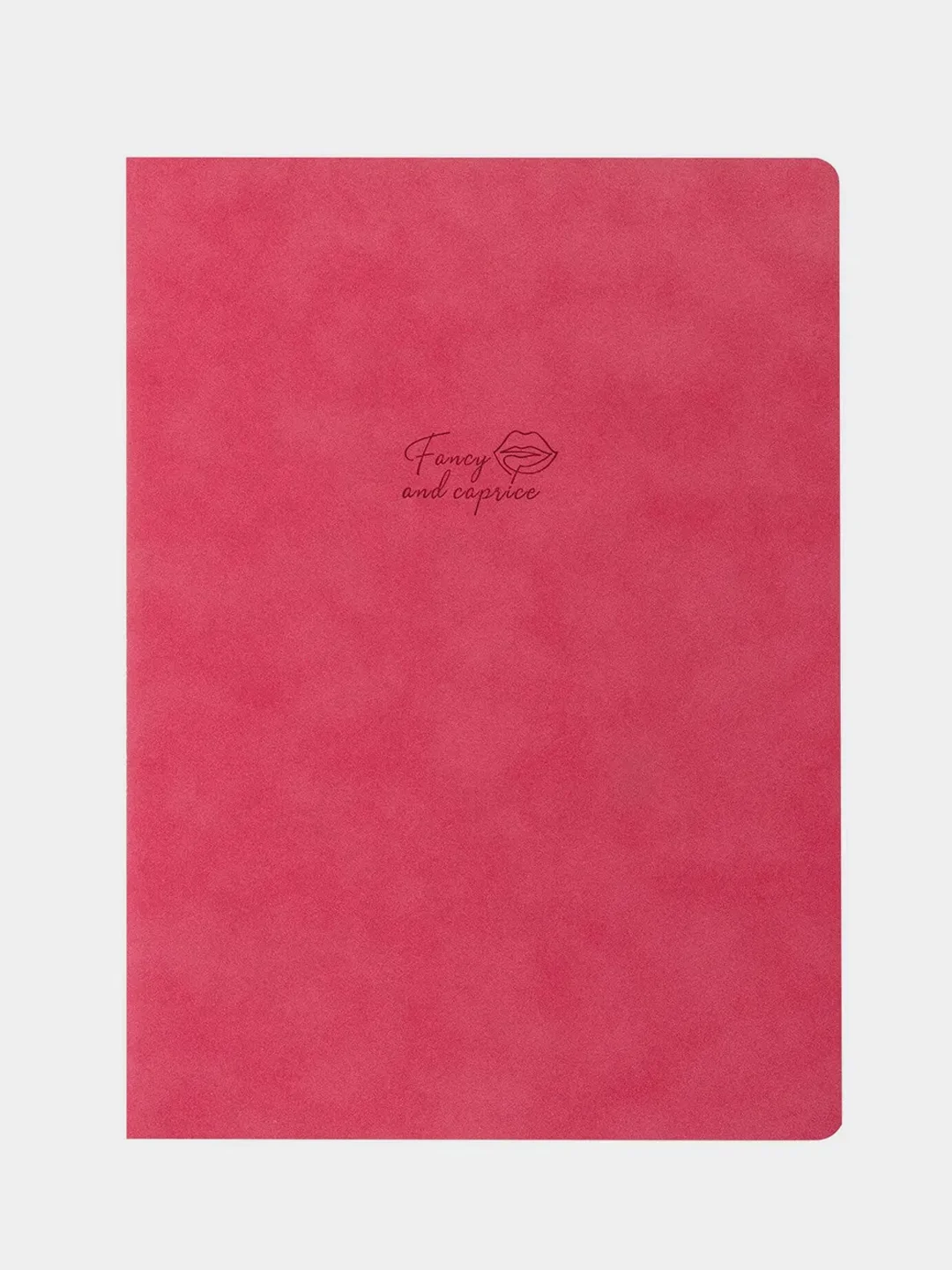 Тетрадь B5  60л, без линовки, экокожа под замшу,коралловый,BRAUBERG CAPRISE,403864