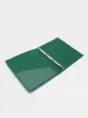 Папка на 4 кольцах, ширина 25 мм, BRAUBERG EXTRA, до 170 листов, зеленая, 0,7 мм, 270546