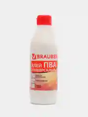 Клей ПВА BRAUBERG, 0,5 кг, универсальный (бумага, картон, дерево), 600982