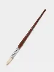 Кисть художественная профессиональная BRAUBERG ART "CLASSIC", щетина, круглая, № 10, длинная ручка, 200711