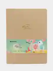 Тетрадь B5 60л, клетка, экокожа под лён, бежевый, BRAUBERG PASTEL, 403874