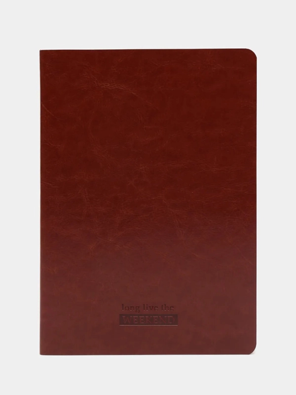 Тетрадь B5 60 л, клетка, экокожа, коричневый, BRAUBERG VIVA, 403896