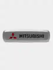Комплект шильдиков металлических с эмблемой "MITSUBISHI" и 4 винтовыми креплениями (Пара)
