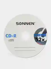 Диски CD-R SONNEN 700Mb 52x Cake Box (упаковка на шпиле) КОМПЛЕКТ 50шт, 512570