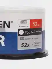 Диски CD-R SONNEN 700Mb 52x Cake Box (упаковка на шпиле) КОМПЛЕКТ 50шт, 512570