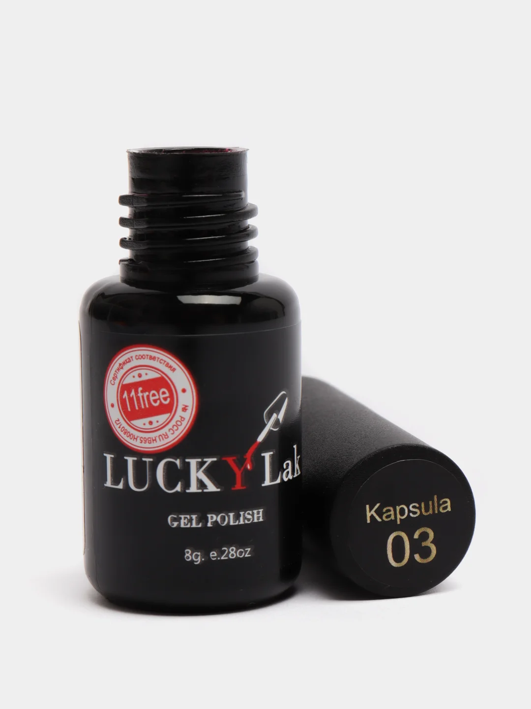 Гель лак для ногтей Luckylak Kapsula, 1-6, 8 г, нежный розовый яркий розовый для маникюра