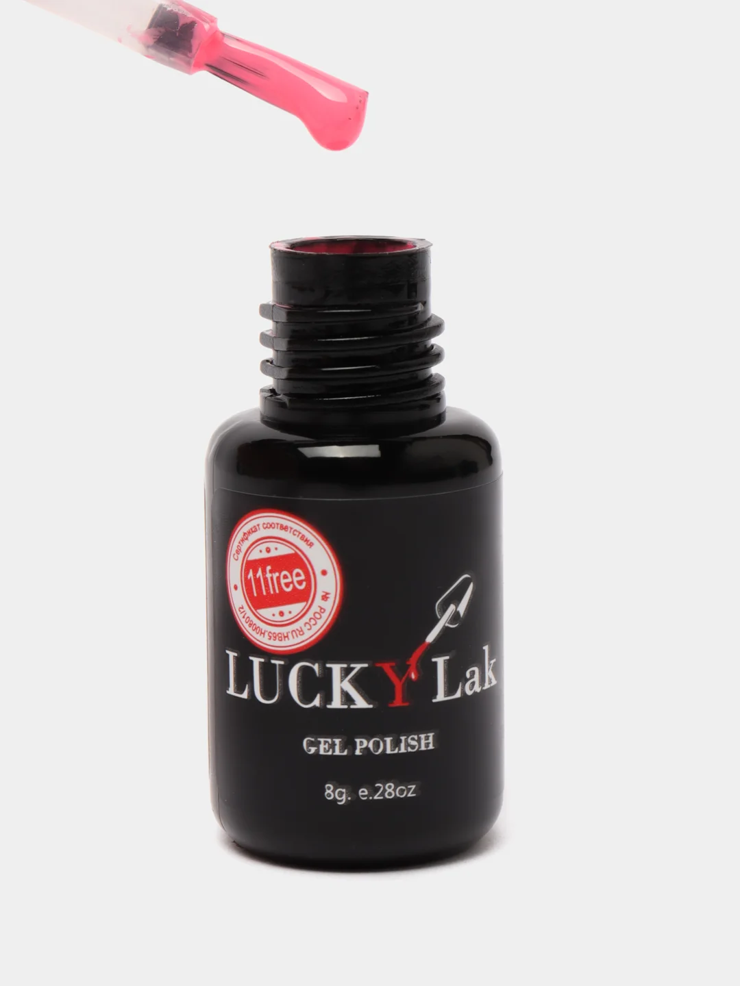 Гель лак для ногтей Luckylak Kapsula, 1-6, 8 г, нежный розовый яркий розовый для маникюра