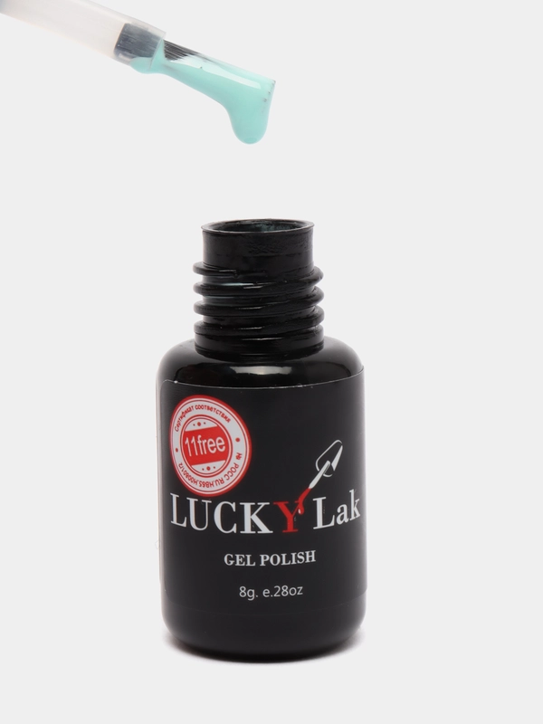Гель лак для ногтей Luckylak Kapsula 60-67, 8 г, бежевый, зеленный, желтый, голубой, серый