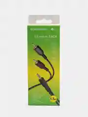 Аудиокабель Borofone BL11 AUX 3.5mm, 1.5 м , два разъёма RCA jack-тюльпаны