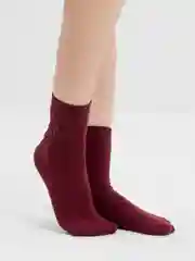 Бордовый носки женские хлопковые с лайкрой