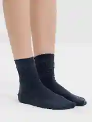 Синий меланж носки женские хлопковые с лайкрой
