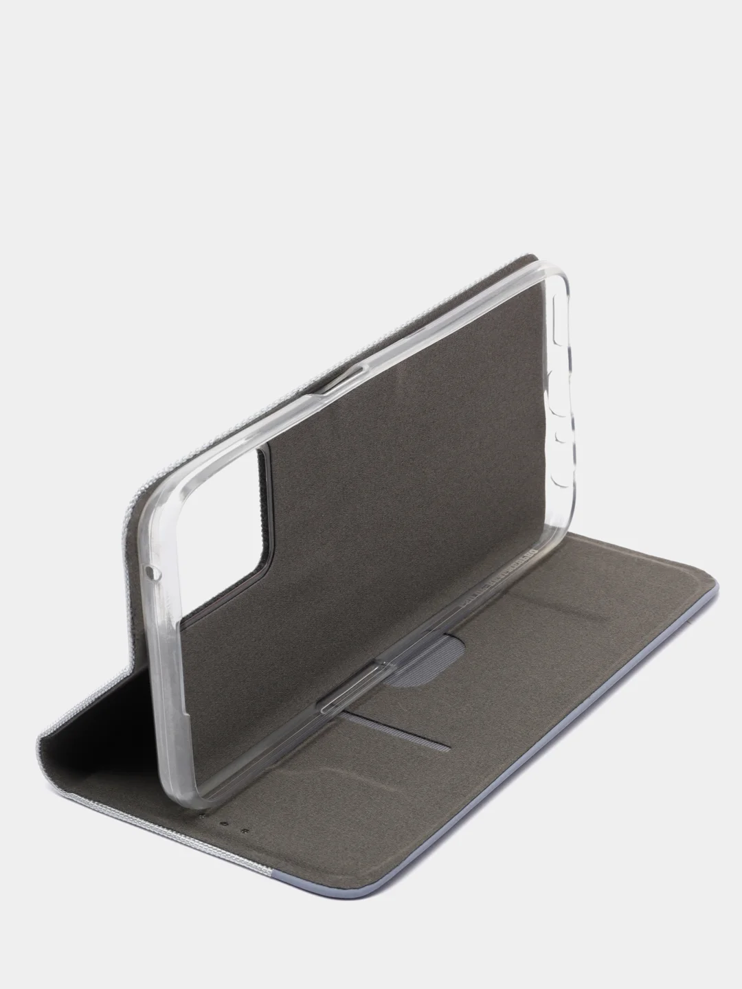 Серый чехол книжка Xiaomi Redmi Mi 12 Lite / Realme 9 Pro / Realme C35, GridCase