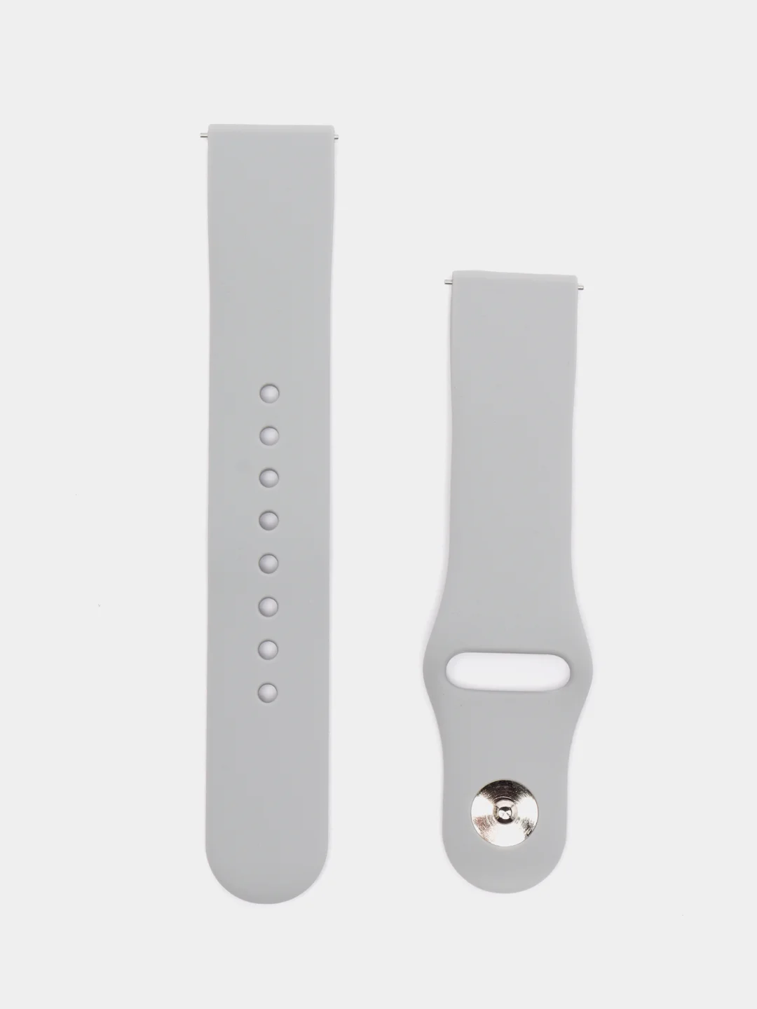 Серый ремешок для часов Xiaomi AmazFit Bip / Samsung Galaxy Watch Active, 20мм , универсальный